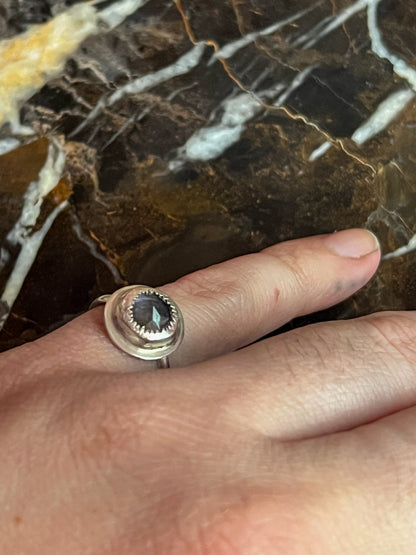 Sterling Silver Ring with Iolite