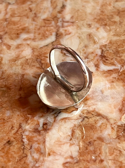 Sterling Silver Ring with Green Aventurine