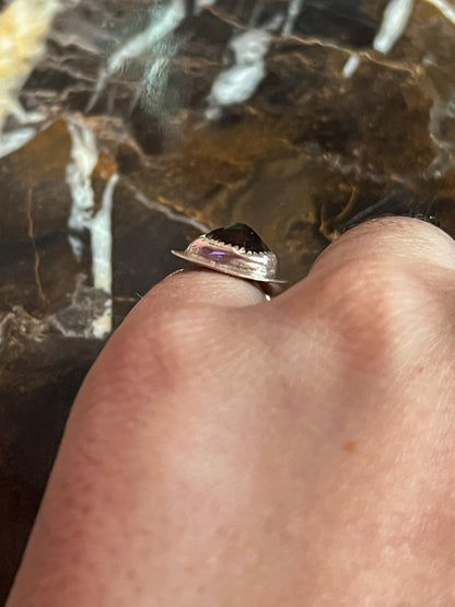 Sterling Silver Ring with Smoky Quartz
