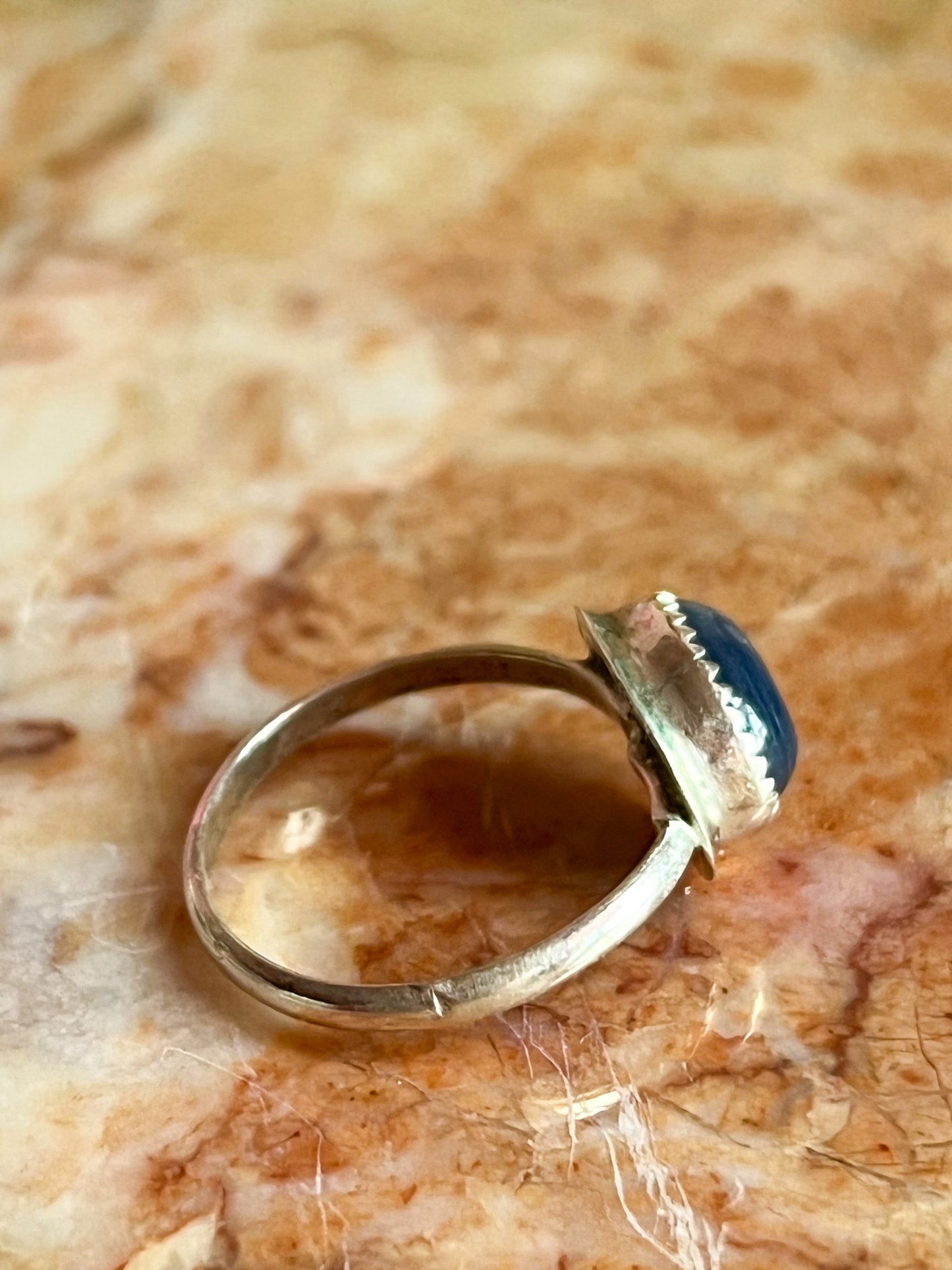 Sterling Silver Ring with Blue Kyanite